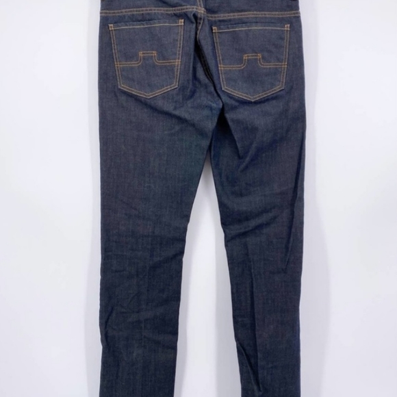 J. Lindeberg Men's Jay 2063 First Raw Denim Jeans 34x36 Slim Straight Dark $195 - Picture 3 of 4
